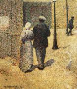 Charles Angrand, Couple in the Street
